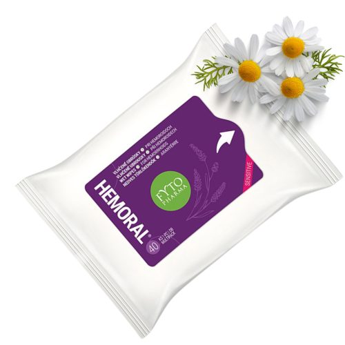 HEMORAL® gyógynövényes törlőkendő (40 db)